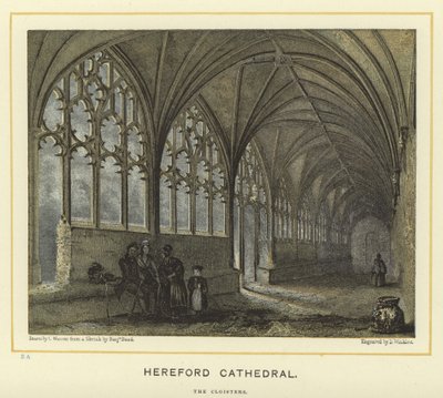 Cathédrale de Hereford, les cloîtres - English School