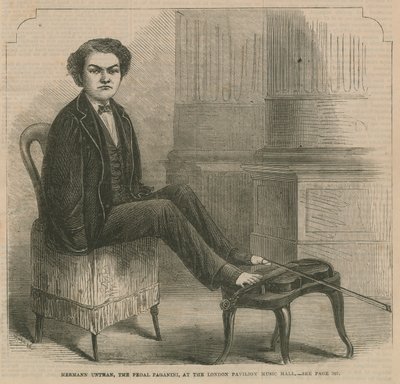 Hermann Untman, le Paganini du pédalier, au London Pavilion Music Hall - English School
