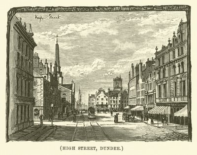 High Street, Dundee (gravure) - English School