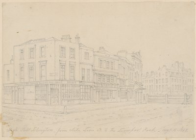 High Street Islington, de White Lion Street à Liverpool Road, 16 août 1843 - English School