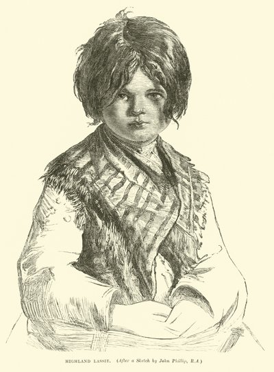 Jeune fille des Highlands - English School