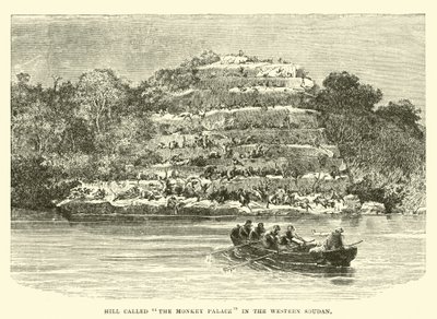 Colline appelée Le Palais des Singes au Soudan occidental - English School