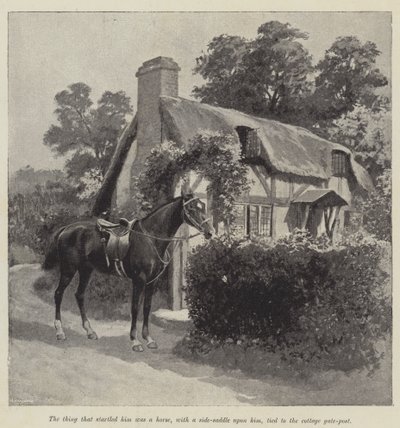 Sa bonne fée, par Mary Elizabeth Braddon (gravure) - English School