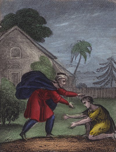 Son père le vit revenir... - English School