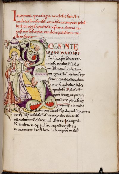 Initiale historiée 