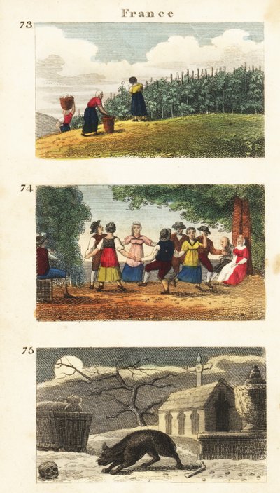 Vues historiques de la France - English School