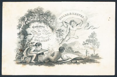 Hoare & Reeves, graveurs, carte de visite - English School
