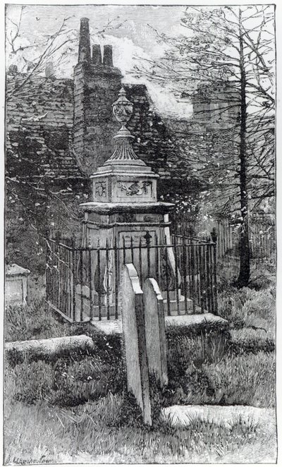 Tombe de Hogarth dans le cimetière de Chiswick - English School