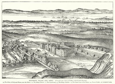 Palais et abbaye de Holyrood (gravure) - English School