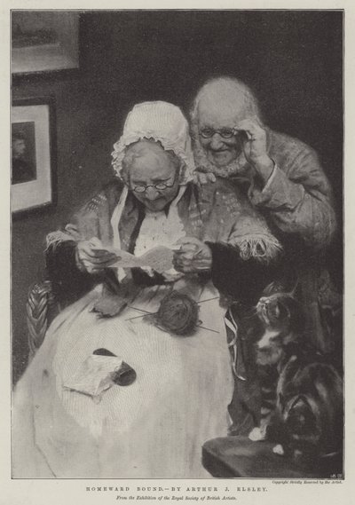 Retour à la maison (lithographie) - English School
