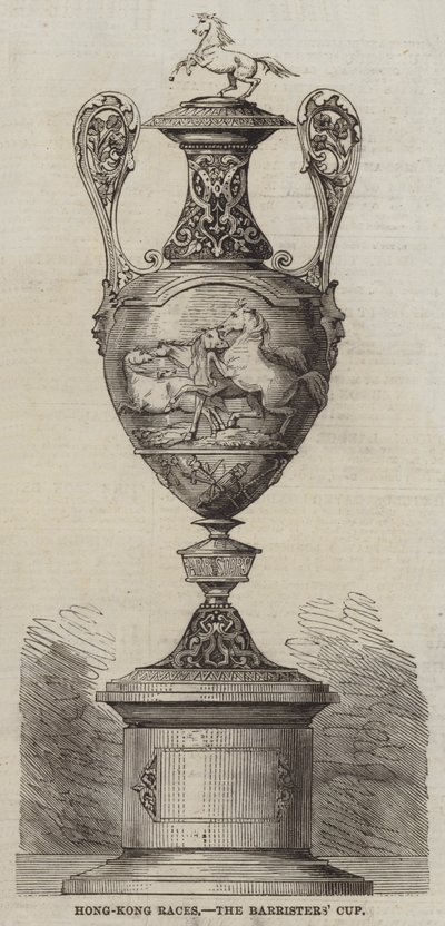 Courses de Hong-Kong, la Coupe des avocats (gravure) - English School