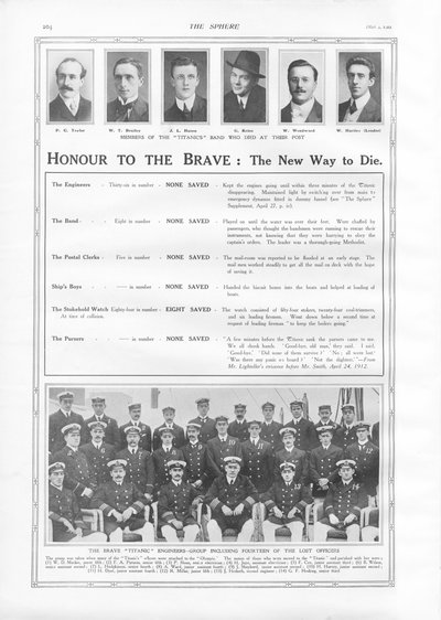 Honneur aux braves : La nouvelle façon de mourir, de The Sphere, 04 mai 1912 - English School
