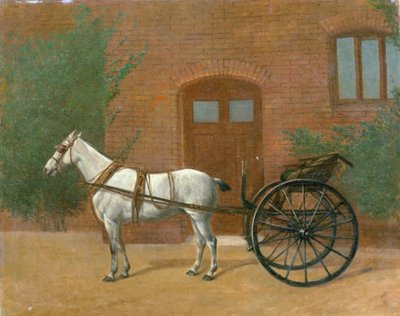 Cheval attelé à une charrette (paire à 416405) - English School