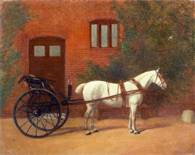 Cheval attelé à une charrette (paire à 416406) - English School