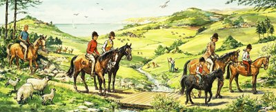 Équitation à la campagne près de la mer - English School