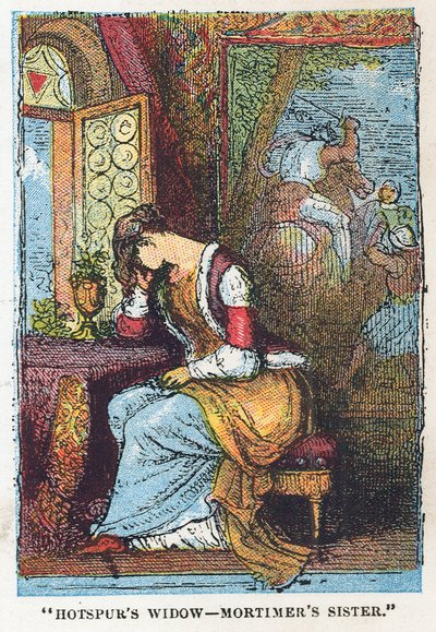 La veuve de Hotspur, la sœur de Mortimer - English School