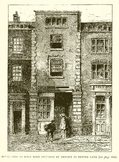 Maison dite avoir été occupée par Dryden à Fetter Lane - English School