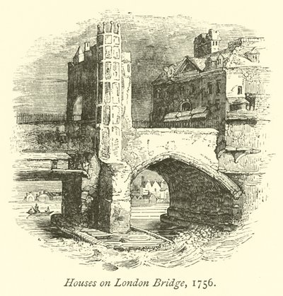 Maisons sur le Pont de Londres, 1756 - English School