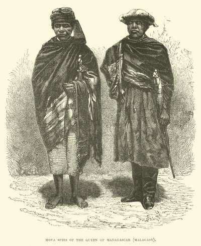 Espions Hova de la reine de Madagascar, Malgache - English School
