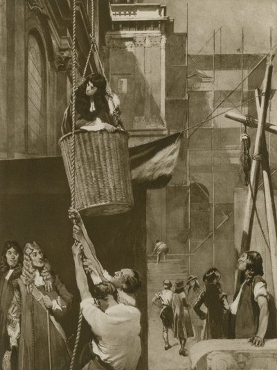 Comment la cathédrale Saint-Paul a été construite sur du charbon (gravure) - English School