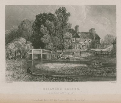 Le bac de Hughes sur la rivière Lea - English School