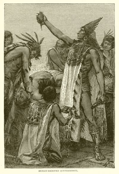 Sacrifice humain Quetzalcoatl - English School