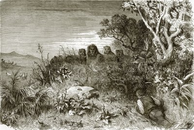 Chasseur et lions - English School