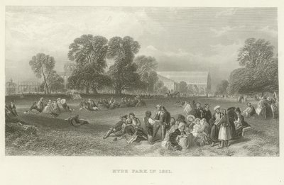 Hyde Park en 1851 - English School