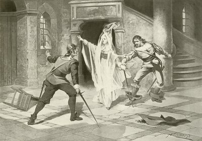 I Puritani, Acte I scène v (gravure) - English School