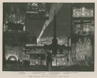 Illuminations au jubilé de Sa Majesté la Reine - English School