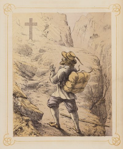 Illustration du Voyage du pèlerin de Bunyan - English School