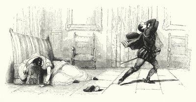 Illustration pour Les Huguenots de Giacomo Meyerbeer (gravure) - English School
