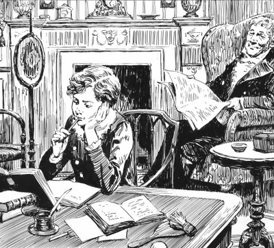 Illustration pour Oliver Twist de Charles Dickens - English School