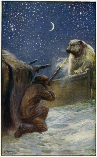 Illustration pour Peter The Whaler par William H G Kingston - English School