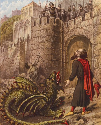 Illustration pour La Guerre Sainte de John Bunyan - English School