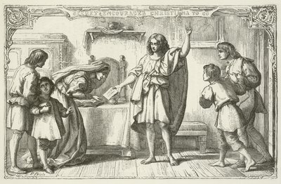 Illustration pour Le Voyage du Pèlerin de John Bunyan - English School