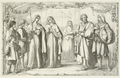 Illustration pour Le Voyage du Pèlerin de John Bunyan - English School