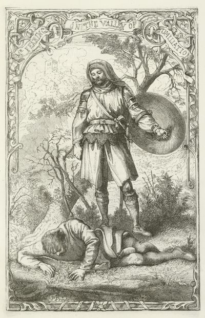 Illustration pour Le Voyage du Pèlerin de John Bunyan - English School