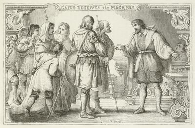 Illustration pour Le Voyage du Pèlerin de John Bunyan - English School