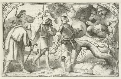 Illustration pour Le Voyage du Pèlerin de John Bunyan - English School