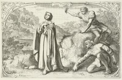 Illustration pour Le Voyage du Pèlerin de John Bunyan - English School