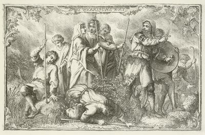 Illustration pour Le Voyage du pèlerin de John Bunyan - English School
