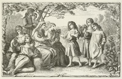 Illustration pour Le Voyage du pèlerin de John Bunyan - English School