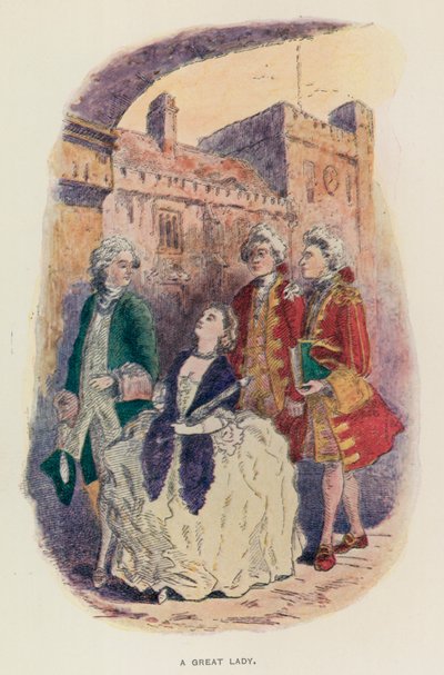 Illustration pour Les Virginiens par Thackeray - English School