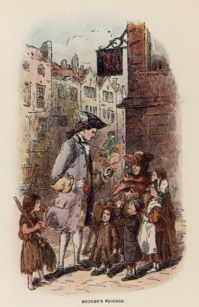 Illustration pour Les Virginiennes par Thackeray - English School