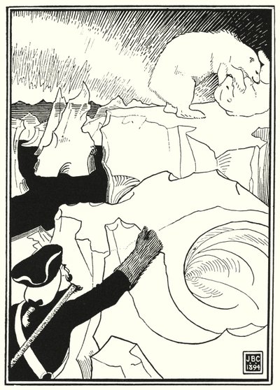 Illustration pour Les Aventures du baron de Münchhausen (gravure) - English School