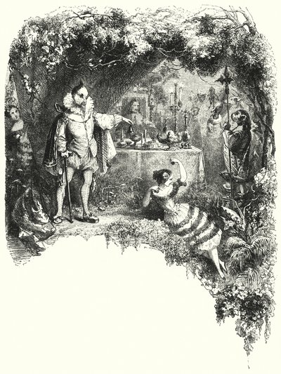 Illustration pour le ballet, Le Diable boiteux, ou Le Diable à deux bâtons (gravure) - English School