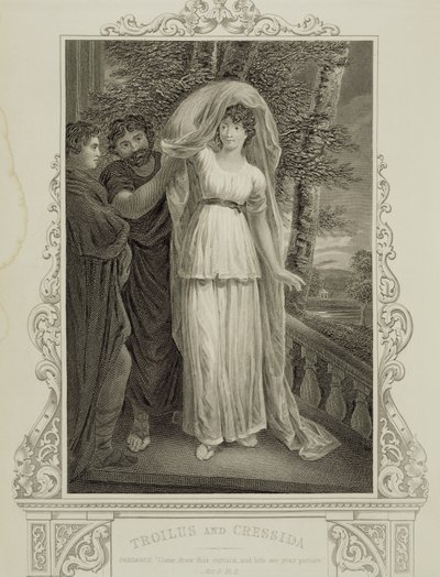 Illustration de Troilus et Cressida, Acte III, Scène 2, par William Shakespeare (1564-1616) - English School