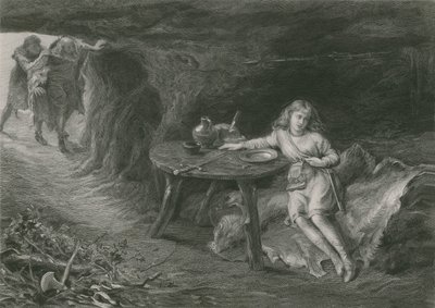 Imogène dans la Grotte, Cymbeline - English School
