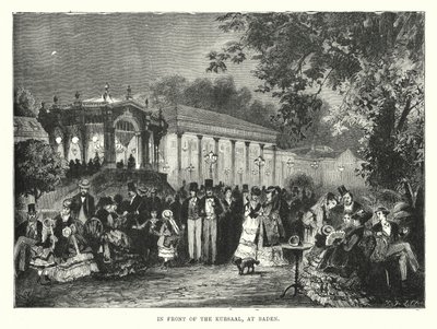 Devant le Kursaal, à Baden - English School